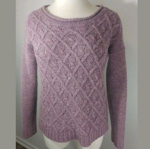 Bianca B Italy Cable Knit Wool Blend Sweater